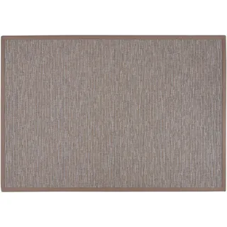 DEKOWE »Naturino Effekt« rechteckig 8 mm Höhe Flachgewebe, Sisal-Optik, mit Bordüre, In- und Outdoor geeignet,