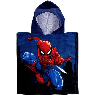 United Labels Marvel Spiderman - Badeponcho 100% Baumwolle 50 x 100 cm