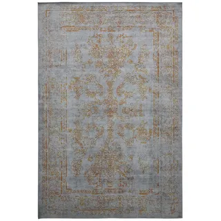 benuta Nest Vintage-Teppich Miray waschbar 200/300 cm , Grau, Orange , Kunststoff , Vintage , Rechteckig , 200x300 cm , Oeko-Tex® Standard 100 , für Fußbodenheizung geeignet, in verschiedenen Größen erhältlich, waschbar, pflegeleicht , Teppiche und Böden, Teppiche, Vintageteppiche
