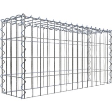 Bild Gabione silbergrau, Maschenweite 5 x 10 cm