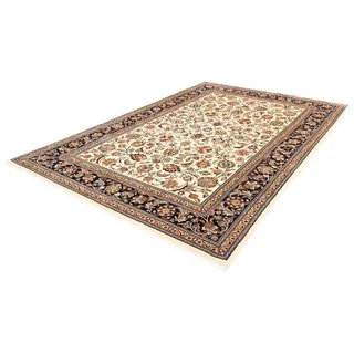 morgenland Wollteppich »Kaschmar Blumenmuster Beige 269 x 213 cm«, rechteckig, 10 mm Höhe, Unikat mit Zertifikat, beige