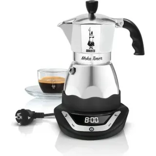 Bialetti Moka Timer 6 Tassen Silber
