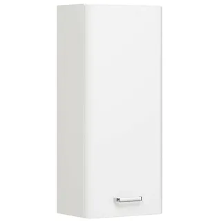 Pelipal Badezimmer Hängeschrank Quickset 359 in Weiß Hochglanz, 30 cm breit | Bad Wandschrank mit 1 Tür und 2 Einlegeböden