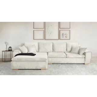 Home Affaire "Katja L-Form, B: 325 cm - OTTO. Verlässliche Qualität.", Bettfunktion, Bettkasten & 4 Zierkissen,