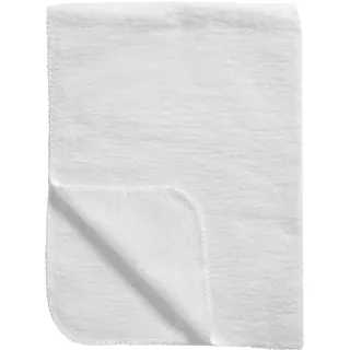 Meyco Baby Babydecke - gewebte Kuscheldecke - 100 % Bio Baumwolle - Oeko Tex zertifiziert - kuschelig weich - Sommer & Winter - Made in Germany 75x100cm - Weiß