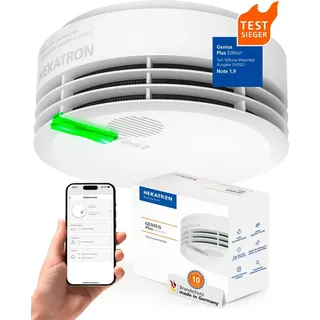 Hekatron Genius Plus Weiß inkl. Klebepad 1 St.