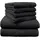 Brillant Handtuchset 6-tlg. schwarz