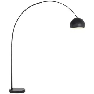 Novel Bogenleuchte , Schwarz , Metall , Metalloptik , rund , 39x190-205x170 cm , RoHS, Bsci , Fußschalter , Lampen & Leuchten, Leuchtenserien