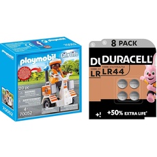 gs-Balance-Roller + Duracell Specialty LR44 Alkali-Knopfzelle 1,5 V, 8er-Packung (76A/A76/V13GA) entwickelt für die Verwendung in Spielsachen, Taschenrechnern und Messgeräten [Amazon exklusiv]