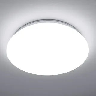 Lepro Deckenlampe 18W, LED Deckenleuchte Bad 1200LM Ø28cm 5000K für Badezimmer Flur Küche Wohnzimmer Schlafzimmer Balkon Licht, Rund Kaltweiß Badezimmerlampe, LED Panel Flach Lampe, IP20 Badlampe