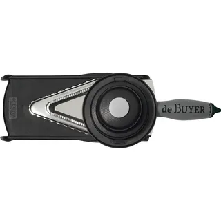 De Buyer Mandoline Slicer Kobra V-Achse Micro-gezahnte Klinge Professionell 19,3° Winkel Schwarz - Schwarz
