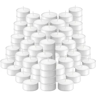 Bolsius Teelichter für 4 Stunden (100 Stück), 4 Stunden rauchfreie Brenndauer, geruchlose Wachskerzen, 40 mm Durchmesser – ideal für dekorative Zwecke, Speisenwärmer – Partys, Spa, Heimgebrauch, P950