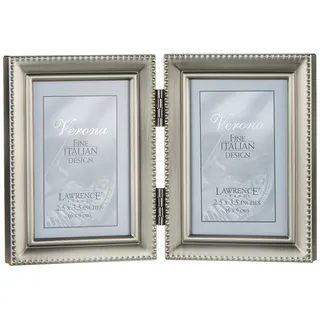 Lawrence Bilderrahmen Antik-Look Metall 2x3 cm 2er Set