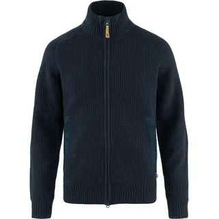 Fjällräven Övik Zip Cardigan Knit blau S