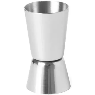 HENDI Cocktail Messbecher, BarUp, 2 verschiedene Messmengen, polierte Ausführung, Cocktailmessbecher, Jigger, Barmaß, 25/35ml, ø40x(H)75mm, Edelstahl, silber