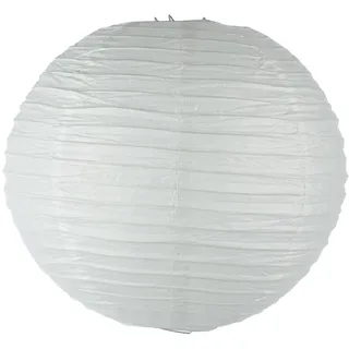 Atmosphera Laterne Kugel Papier Metall Weiß D35 cm