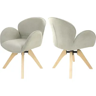 Tom Tailor Armlehnstuhl WINGS ARMCHAIR Stoff beige 2er Set