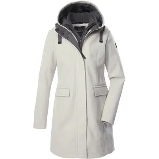 G.I.G.A. DX Damen Parka/Wollmantel mit Kapuze und abzippbarem Gilet GW 19 WMN PRK, hellgraumelange, 38, 43351-000