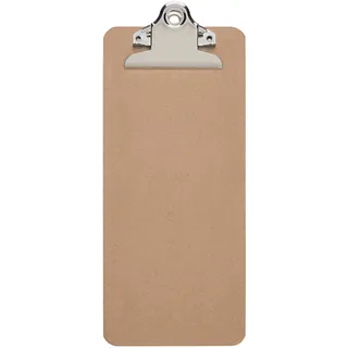 MAUL Klemmbrett MAULbill 28 x 11,5 cm | Klemmbrett Holz für Speisekarte, Menükarten, Getränkekarten | Stabiles Clipboard zum Aufhängen | Klemmbrett Gastronomie | Gastronomie zubehör | Holz