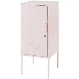 [en.casa] Nachttisch Hausjärvi , Rosa , Metall , 35x82x35 cm , Schlafzimmer, Nachtkästchen