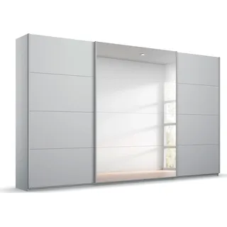Rauch Schwebetürenschrank RAUCH "Kleiderschrank Schrank Garderobe BESTSELLER KOLUNA mit Spiegel", grau (seidengrau), B:315cm H:229cm T:62cm, Holzwerkstoff, Schränke, Schwebetürenschrank, inkl.