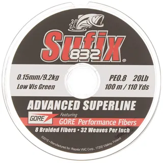 SUFIX 832 Advanced Superline® (Lo-Vis Green, 250 m)