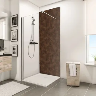 Schulte ExpressPlus DecoDesign Duschrückwand Dekor Metall Rosteffekt 255x150cm