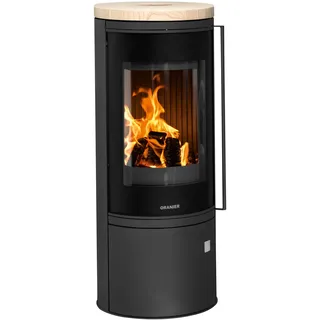 Oranier Arena 2.0 Stahl Schwarz/Abdeckplatte Sandstein beige