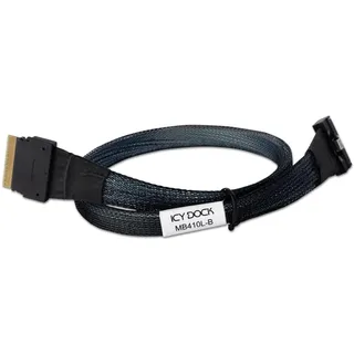 ICY DOCK MB410L-B Datenkabel - 1x MCIO SFF-TA-1016 8i zu 1x SlimSAS SFF-8654 8i Länge 50cm PCIe 4.0