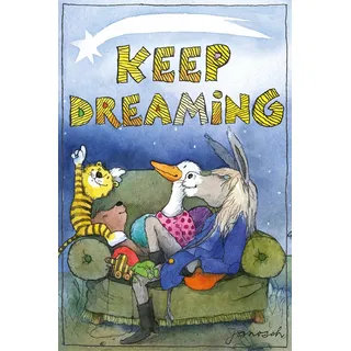 LuckyLinde Wanddekoobjekt »Der kleine Bär und der kleine Tiger mit Freunden« Exklusive JANOSCH Kindermotive, Stahlschild, bunt