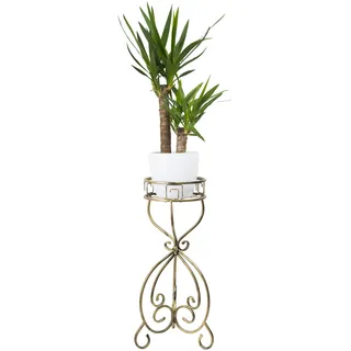 Metallblumenbeet für einen Topf 76 cm Hunter - Schwarz, Gold