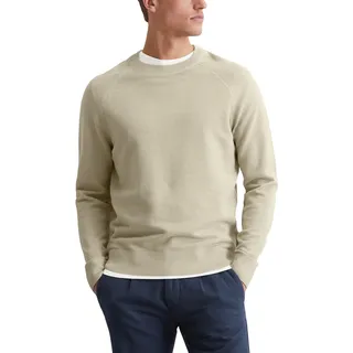 Marc OߴPolo Herren Strickpullover aus Bio-Baumwolle mit Rundhalsausschnitt, Beige (Dapple Gray), L