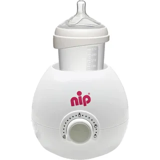 Nip Babykostwärmer: Zuverlässiger & schonender Flaschenwärmer für alle Babyflaschen & Gläschen, BPA-Frei, ab 0 Jahren, weiß