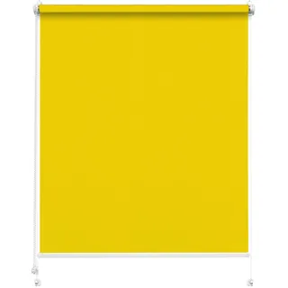 Rettika Sichtschutz Rollo ohne Bohren - Zitrone, Breite: 85cm, Höhe 120 - Rollos für Fenster ohne Bohren, Fenster rollos für innen, Jalousien zum Klemmen, Klemmrollo
