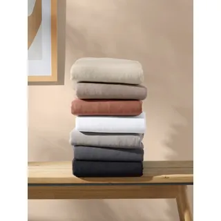 LeGer Home by Lena Gercke Spannbettlaken Jersey 90 x 200 - 140 x 200 - 180 x 200 cm braun