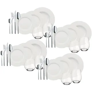 Villeroy & Boch Wonderful World White Kombiservice 36-tlg. unifarben