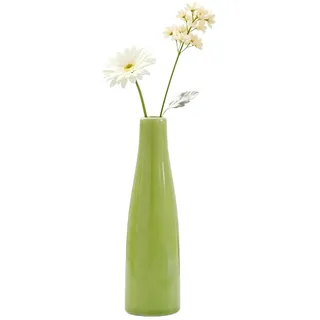 Keramik-Vasen, kleine dekorative Blumenvase, Einzelstiel-Vasen, minimalistische, schlanke Blumenvase, Bauernhaus-Vase, rustikale Keramikvase für Zuhause und Büro, Tafelaufsatz, Dekoration (grün)