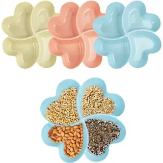 Drei Stück Reisetaschen, Plastik, Frühstücksbrett, herstellbare, Reisesnackbrett, Reisetaschen, verblasster Blau, Apfel, Rot, Frühstücksbrett, Taschen für Notizen, Desserts - Blau, Rot