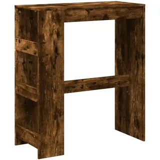 vidaXL Bartisch mit Regal Räuchereiche 90x40x103,5 cm Holzwerkstoff
