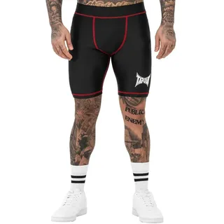 Tapout Pendant Kurze Leggings - Black / White / Red - 2XL