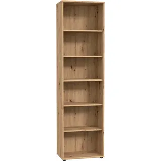 Forte Bücherregal Tempra 80 x 30 x 197,5 cm Beige