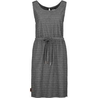 Jerseykleid ALIFE & KICKIN, Damen, Gr. XS, Normalgrößen, schwarz denim, 95% Baumwolle, 5% Elasthan, Rundhals, Kleider Jerseykleid