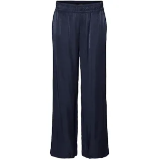 VERO MODA Damen Vmsadiatika Mr Wide Pant Hose, Navy Blazer, 30W / 30L EU