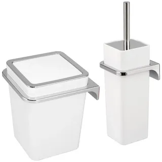 bremermann Badezimmer-Set Zubehör-Set 2tlg. Savona weiß | Gr.: onesize