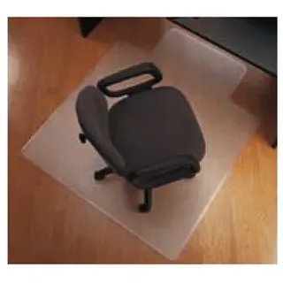 Bodenschutzmatte 134 x 115 cm/Teppich-Boden/Schreibtischstuhl Unterlage - Bürostuhl Matte - Bodenmatte unter Bürostuhl und Schreibtisch - Transparent