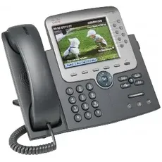 Cisco Unified IP Phone 7975G, one station user license, Telefon, Grau, Silber