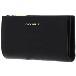 Coccinelle Metallic Geldbörse Damen Portemonnaie schwarz