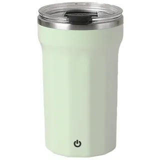 Selbstrührende Tasse mit Deckel, 350 ml Edelstahl Magnetische Rührtasse, IPX6 wasserdicht USB Wiederaufladbar Automatische Elektrische Becher für Kaffee/Milch/heiße Schokolade