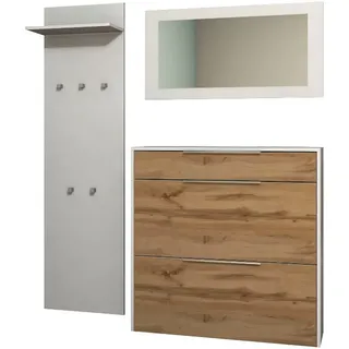 borchardt Möbel Garderoben-Set Oliva Schwarz