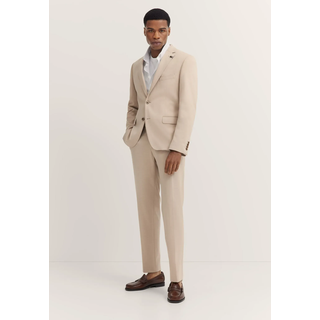 Anzugsakko BUGATTI "Regular Fit", Herren, Gr. 56, 30, beige, 66% Polyester, 21% Viskose, 10% Polyamid, 3% Elasthan, unifarben, regular fit, Sakkos Anzugsakko, Jersey-Artikel mit Stretch
